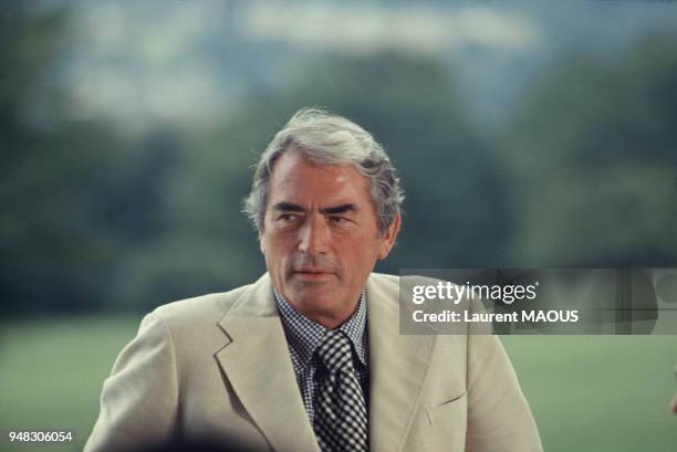 Portrait de l'acteur américain Gregory Peck.