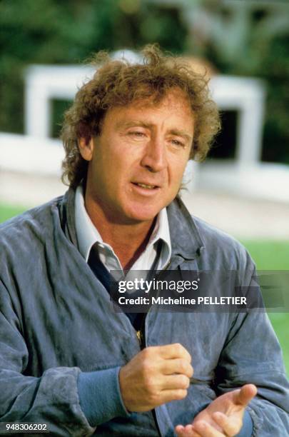 Acteur Gene Wilder au Festival du cinéma américain en septembre 1984 à Deauville, France.