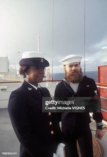 Femme de la marine française, en février 1973.