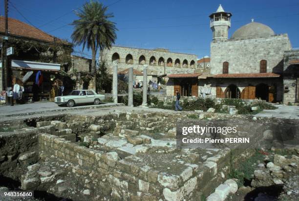 La cité phénicienne de Byblos en juillet 1981 au Liban.