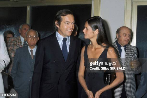 Christiaan Barnard et son épouse Barbara en septembre 1974 en France.