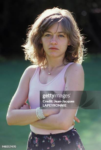 Actrice Patti d'Arbanville à Hollywood en juin 1977, Californie.