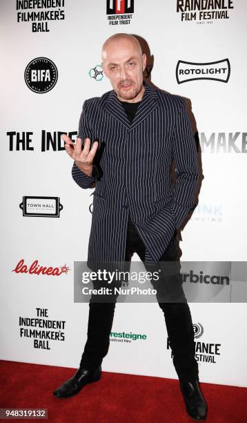 Actor Sean Cronin is arriving to The Raindance Independent Filmmakers Ball in Café de Paris in London, United Kingdom, April 18, 2018.