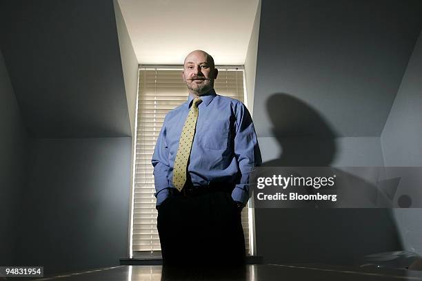 Graeme Currie of Alan Steel Asset Management, poses in his office in Linlithgow, Scotland on Friday, March 3, 2006.