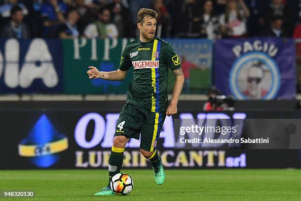 Nicola Rigoni AC Chievo Verona in action during the serie A match ...