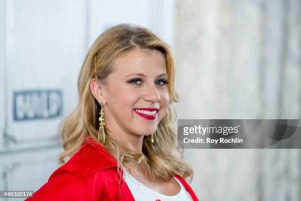 Jodie Sweetin discusses "Hollywood Darlings" with the Build Series at Build Studio on April 18, 2018 in New York City.