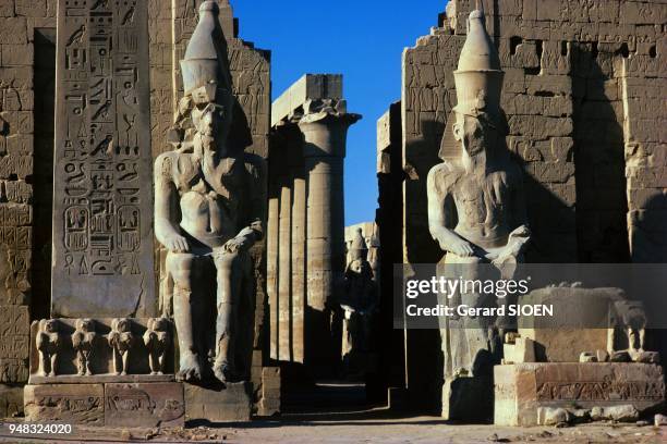 Luxor, Nile valley. The Temple of Amon or the Opet South is an Egyptian temple dedicated to the worship of Amun. Located in the heart of ancient...