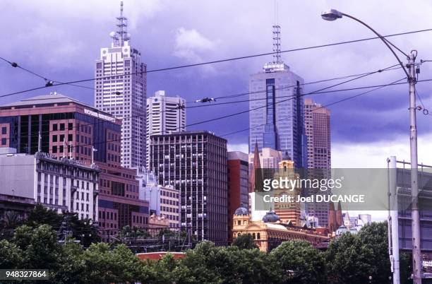 Vue du quartier de South Yarra à Melbourne, en 2000, Australie.