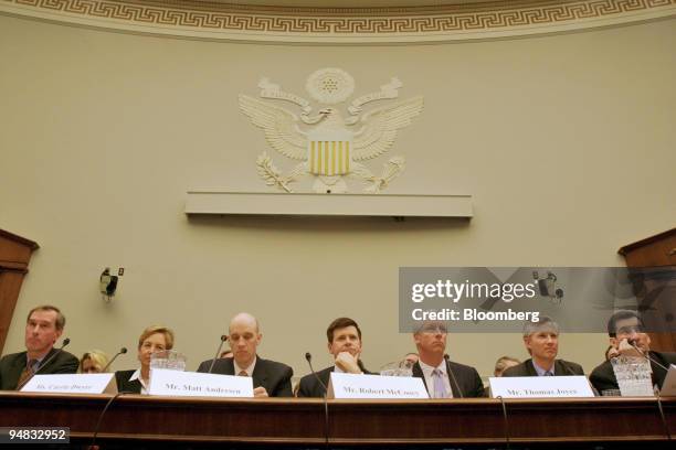 Left to right, Robert G. Britz, President and Co-Chief Operating Officer, New York Stock Exchange, Inc., Carrie E. Dwyer, General Counsel, The...