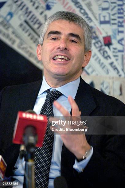 Pier Ferdinando Casini, Union of Christian Democrats leader and Lower House speaker, speaks to the foreign press in Rome on Thursday, March 2, 2006.