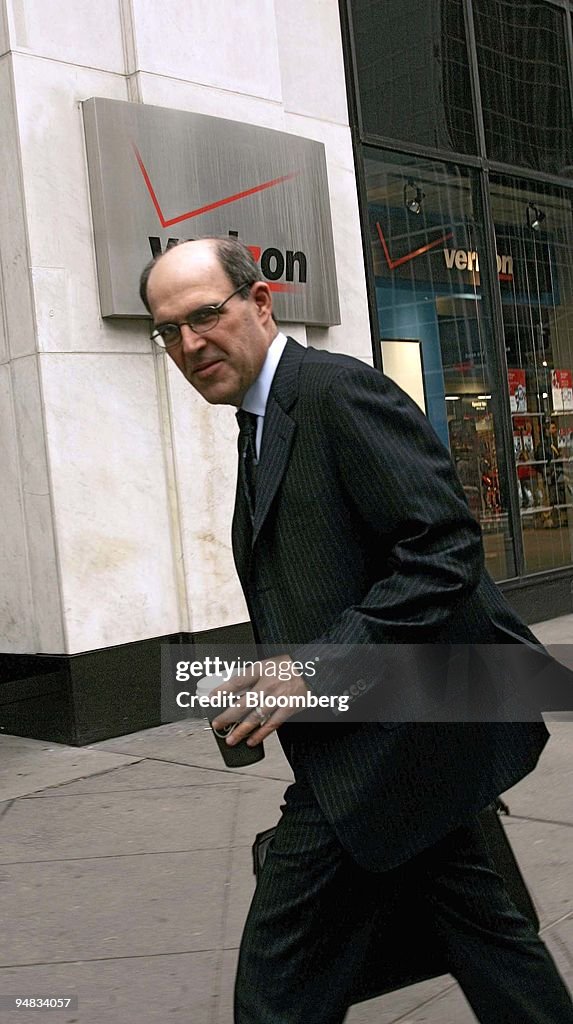 Michael D. Capellas, president and CEO of MCI, arrives at th