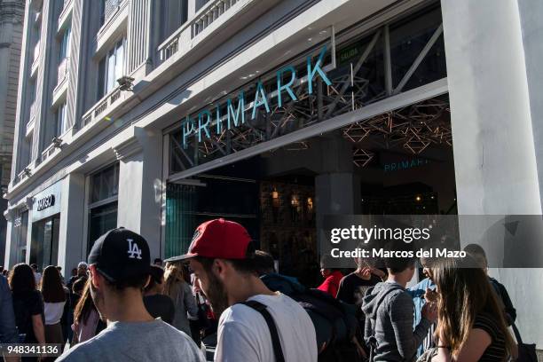 Primark shop in Gran Via street. Primark has turned over 8% more in the first half of its fiscal year. The British textile company owned by...