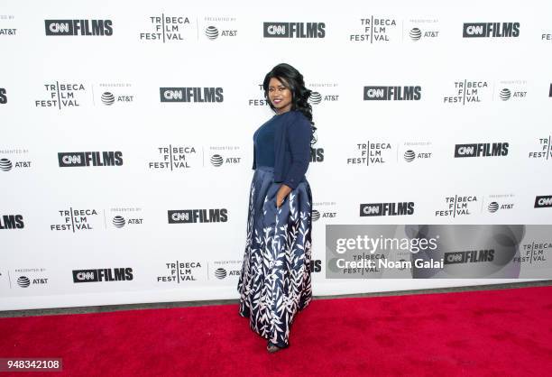 Taylor Re Lynn attends world premiere of Love Gilda documentary at the Tribeca Film Festival at the Beacon Theatre on April 18, 2018 in New York City.