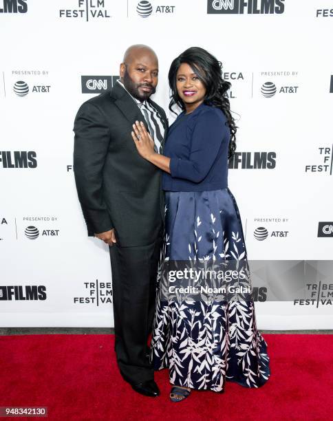 Franklin Eugene and Taylor Re Lynn attend world premiere of Love Gilda documentary at the Tribeca Film Festival at the Beacon Theatre on April 18,...