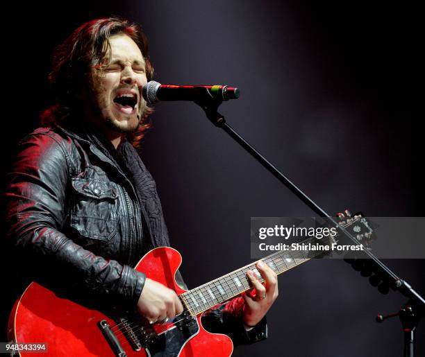 Jonathan Jackson performs live on stage during the final tour of Nashville In Concert at Manchester Arena on April 18, 2018 in Manchester, England.
