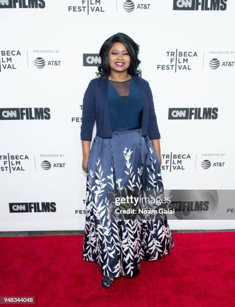 Taylor Re Lynn attends world premiere of Love Gilda documentary at the Tribeca Film Festival at the Beacon Theatre on April 18, 2018 in New York City.