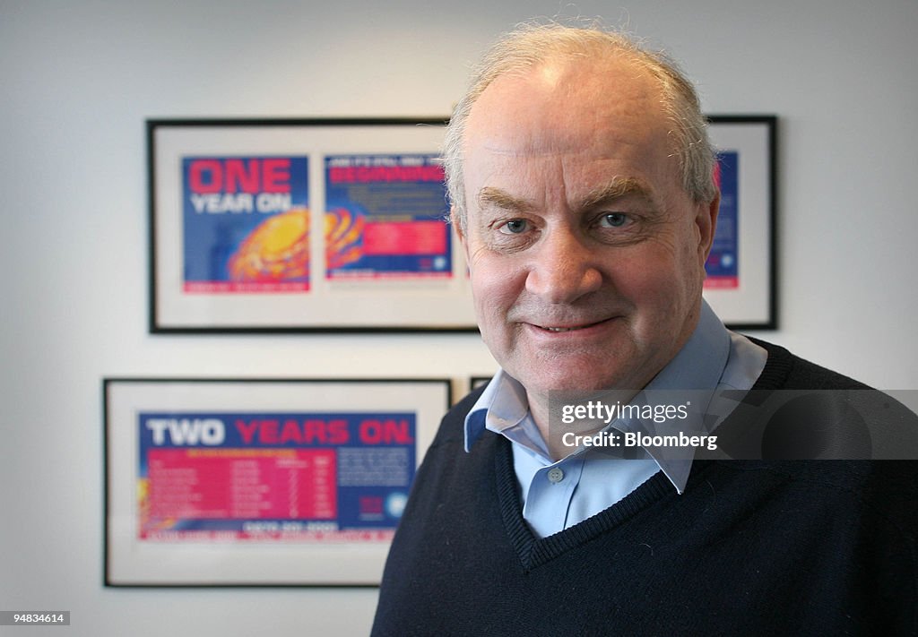 John Duffield, New Star Asset Management chairman poses at his office