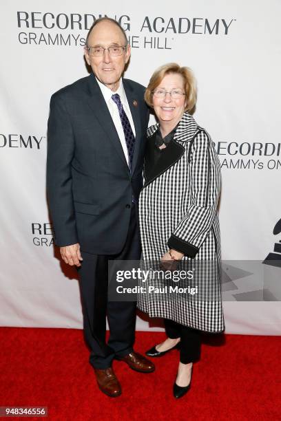 United States Representative Phil Roe and Clarinda Roe attend Grammys on the Hill Awards Dinner on April 18, 2018 in Washington, DC.