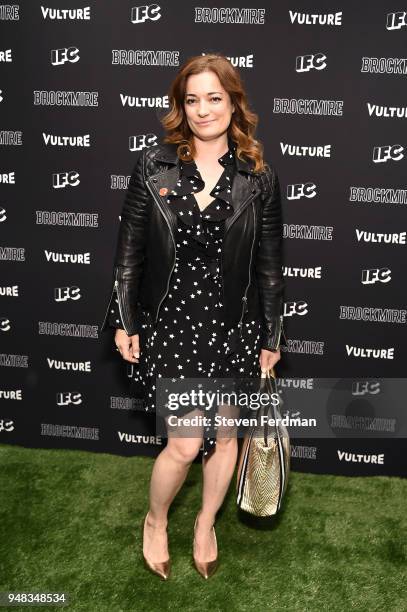 Laura Michelle Kelly attends "Brockmire" Season 2 premiere at The Film Society of Lincoln Center, Walter Reade Theatre on April 18, 2018 in New York...