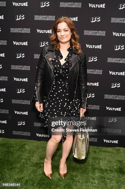 Laura Michelle Kelly attends "Brockmire" Season 2 premiere at The Film Society of Lincoln Center, Walter Reade Theatre on April 18, 2018 in New York...