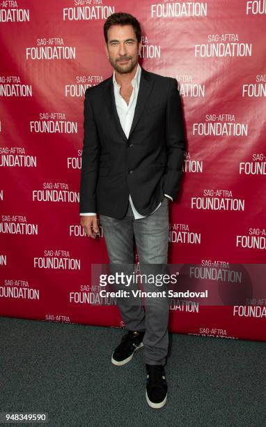 Actor Dylan McDermott attends SAG-AFTRA Foundation Conversations screening of "LA To Vegas" at SAG-AFTRA Foundation Screening Room on April 18, 2018...