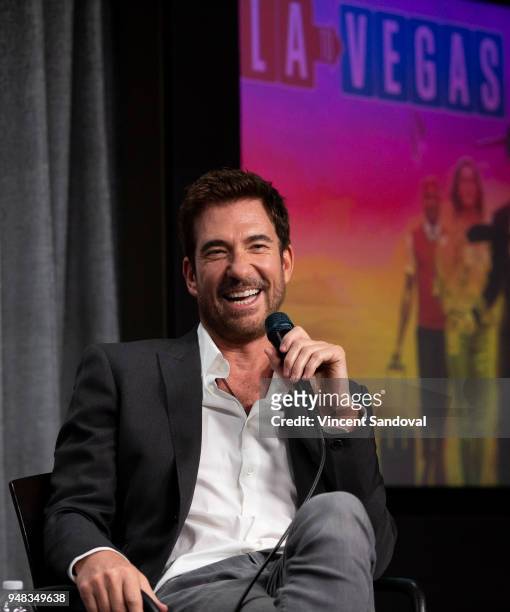 Actor Dylan McDermott attends SAG-AFTRA Foundation Conversations screening of "LA To Vegas" at SAG-AFTRA Foundation Screening Room on April 18, 2018...