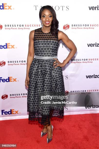 Lola Ogunnaike attends the Dress for Success Be Bold Gala at Cipriani Wall Street on April 18, 2018 in New York City.