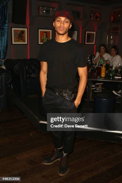 Bluey Robinson attends the Tape London x PMC launch party at Tape London on April 18, 2018 in London, England.