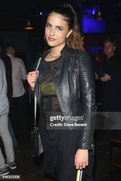 Singer Karli attends the Tape London x PMC launch party at Tape London on April 18, 2018 in London, England.