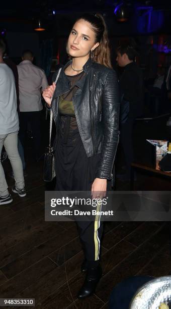 Singer Karli attends the Tape London x PMC launch party at Tape London on April 18, 2018 in London, England.