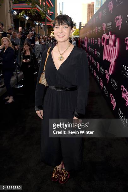 Diablo Cody attends the premiere of Focus Features' "Tully" at Regal LA Live Stadium 14 on April 18, 2018 in Los Angeles, California.