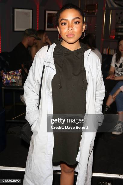 Rita Bernard-Shaw attends the Tape London x PMC launch party at Tape London on April 18, 2018 in London, England.