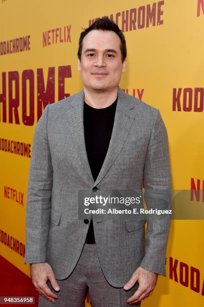 Mark Raso attends the premiere of Netflix's "Kodachrome" at ArcLight Cinemas on April 18, 2018 in Hollywood, California.