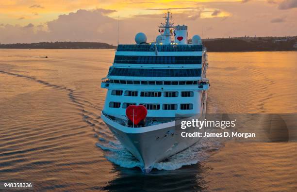 Pacific Princess cruise ship arrives in the harbour on February 14, 2015 in Sydney, Australia. Princess Cruises’ modern day “Love Boat” Pacific...