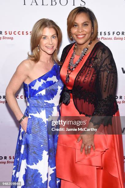 Jaynee Berkman and Joi Gordon attend the Dress for Success Be Bold Gala at Cipriani Wall Street on April 18, 2018 in New York City.