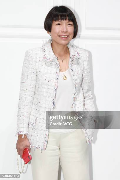 Vogue China editor-in-chief Angelica Cheung attends Chanel Coco Crush event on April 18, 2018 in Beijing, China.