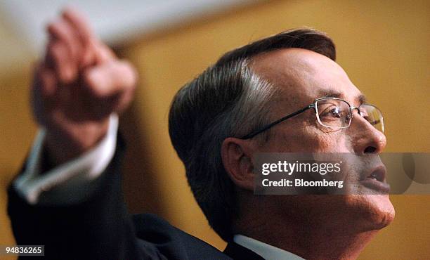 Wayne Swan, Australia's federal treasurer, speaks to reporters after tabling his budget at Parliament House in Canberra, Australia, on Tuesday, May...