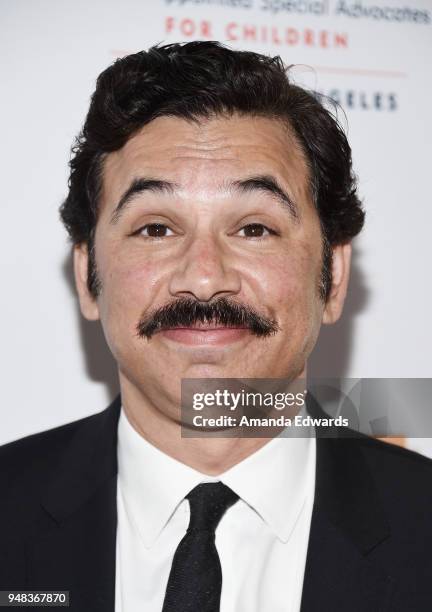 Comedian Al Madrigal arrives at the CASA of Los Angeles' 2018 Evening to Foster Dreams Gala at The Beverly Hilton Hotel on April 18, 2018 in Beverly...