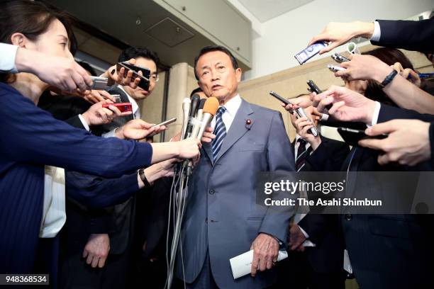 Finance Minister Taro Aso announced that Junichi Fukuda, the top bureaucrat at the Finance Ministry resigned on April 18, 2018 in Tokyo, Japan....