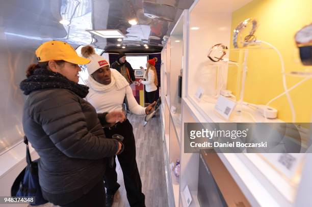 The 'Did You Check eBay?' Holiday Airstream Visits Chicago's Pioneer Court With Top Gifts and Great Deals on November 30, 2017 in Chicago, Illinois.