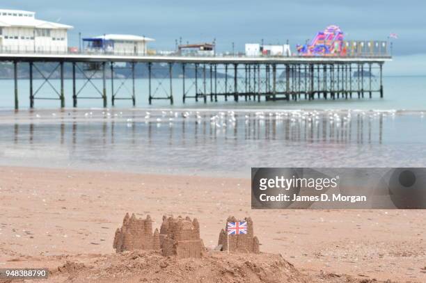 Daily life on the beaches and in the water around the popular seaside town on June 06, 2016 in Paignton, England. The Devon town is known to have...