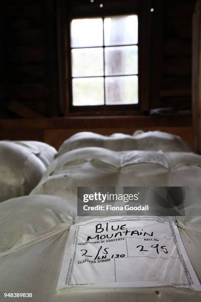 The woolshed is prepared at Blue Mountain Station on April 3, 2018 in Fairlie, New Zealand. The station has 15,000 Merino sheep over 30,000 acres of...