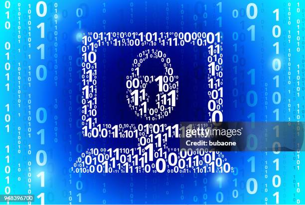 security concept blue background binary code stock... Computer Security Binary Code Blue Vector Pattern Background High-Res ...