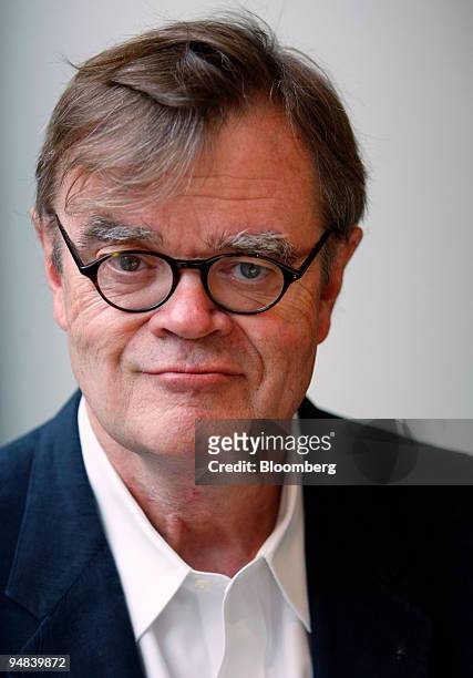 Garrison Keillor, author, humorist, and radio personality, poses for a portrait in New York, U.S., on Tuesday, Sept. 30, 2008. Keillor's latest novel...