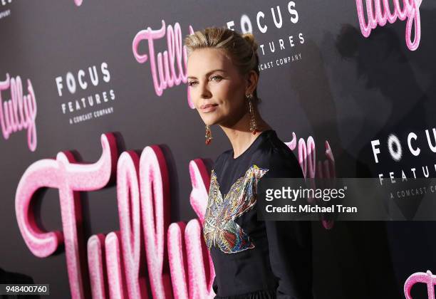 Charlize Theron arrives to the Los Angeles premiere of Focus Features' "Tully" held at Regal LA Live Stadium 14 on April 18, 2018 in Los Angeles,...