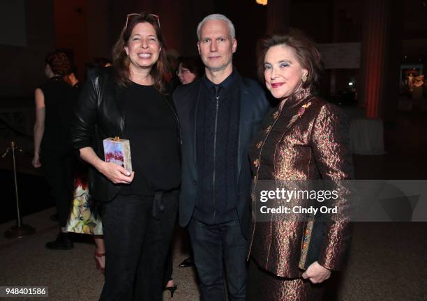 Director Brooklyn Museum Anne Pasternak, Director MoMA PS1 Klaus Biesenbach, and Marina Kellen French attend National YoungArts Foundation New York...