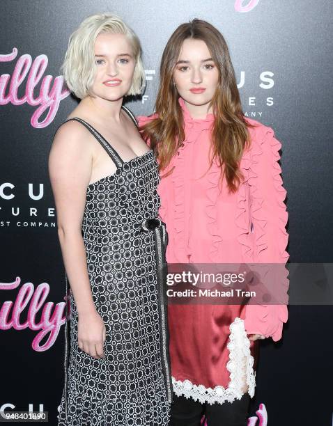 Mady Dever and Kaitlyn Dever arrive to the Los Angeles premiere of Focus Features' "Tully" held at Regal LA Live Stadium 14 on April 18, 2018 in Los...