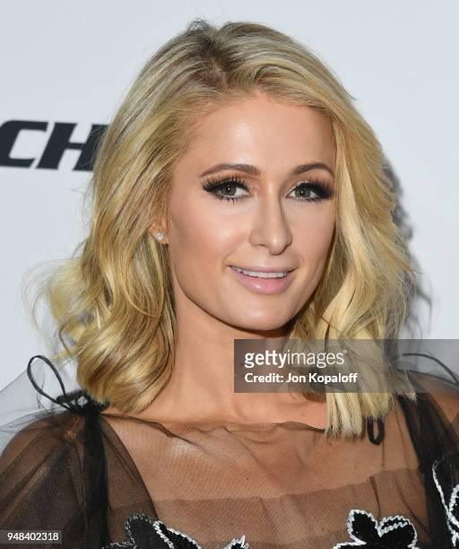 Paris Hilton attends CASA Of Los Angeles' 2018 Evening To Foster Dreams Gala at The Beverly Hilton Hotel on April 18, 2018 in Beverly Hills,...