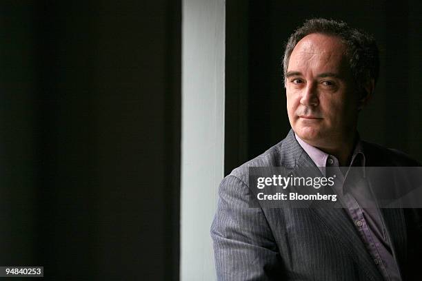 Ferran Adria Acosta, the chef at the Michelin starred El Bulli restaurant poses after an interview in London, U.K., on Tuesday, Sept. 30, 2008. El...