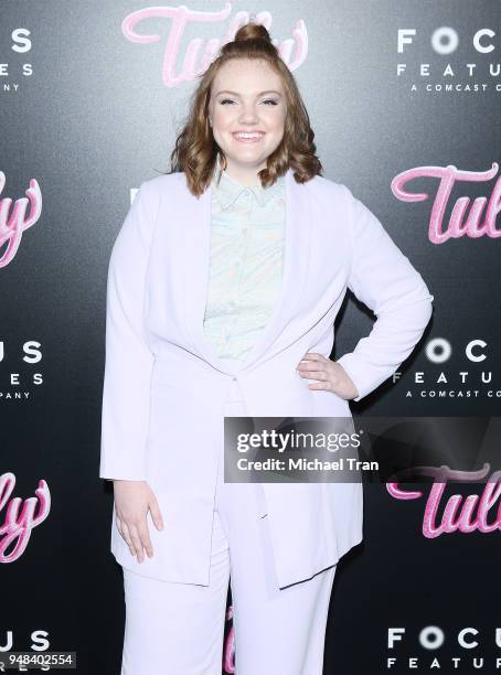 Shannon Purser arrives to the Los Angeles premiere of Focus Features' "Tully" held at Regal LA Live Stadium 14 on April 18, 2018 in Los Angeles,...